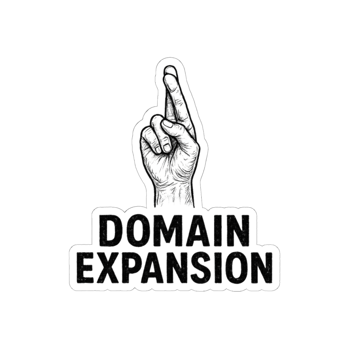 Jujutsu Kaisen Domain Expansion Bold Sticker