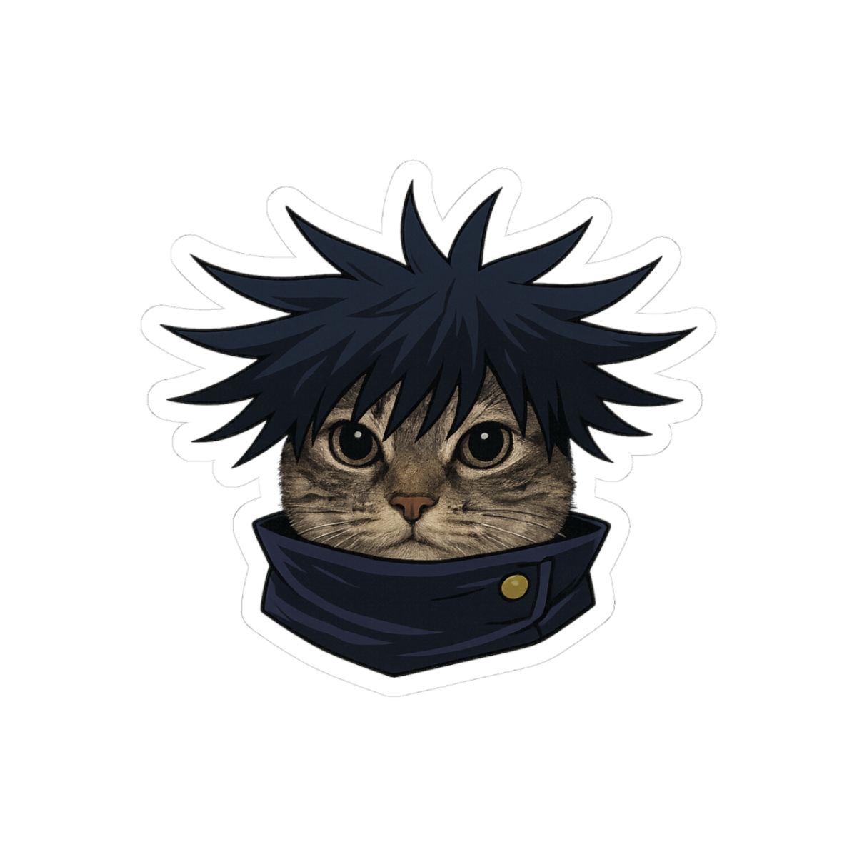 Jujutsu Kaisen Megumi Cats Anime Sticker - Official stickers merchandise