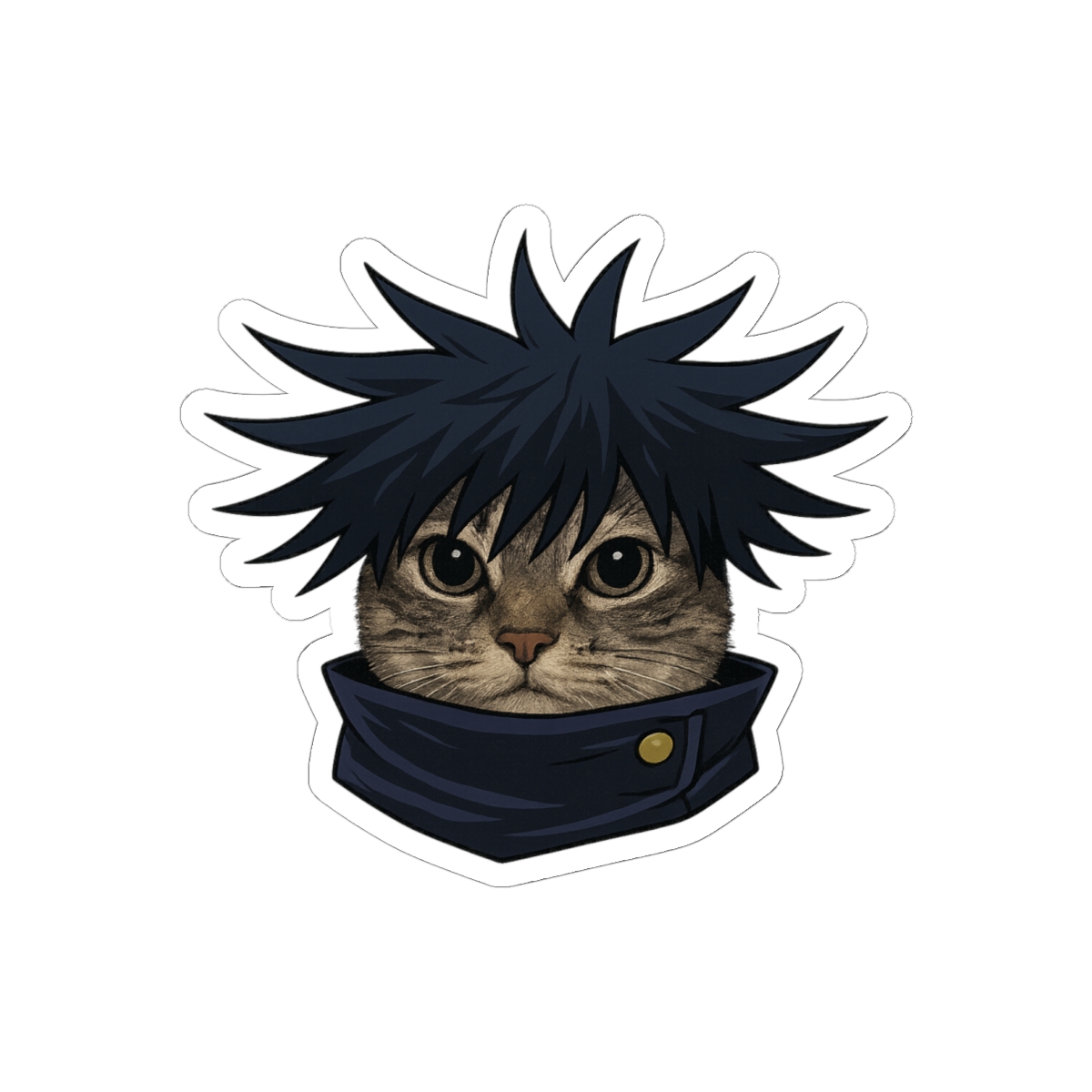 Jujutsu Kaisen Megumi Cats Stickers | Cute Anime Vinyl Decals