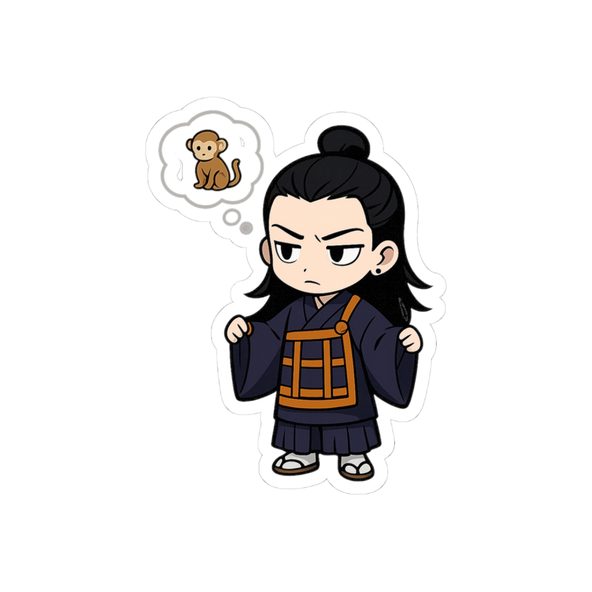 Chibi Monkey Geto Cute Anime Adorable Sticker - Official stickers merchandise