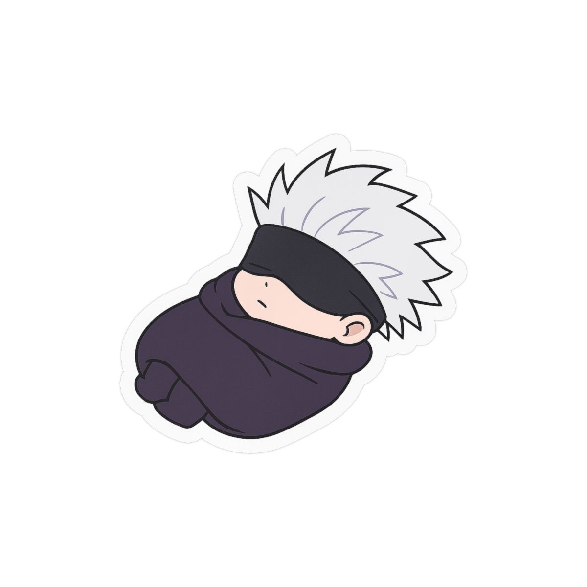 Sleepy Gojo Cute Anime Vinyl Sticker Decal - alternate angle 3, merchandise