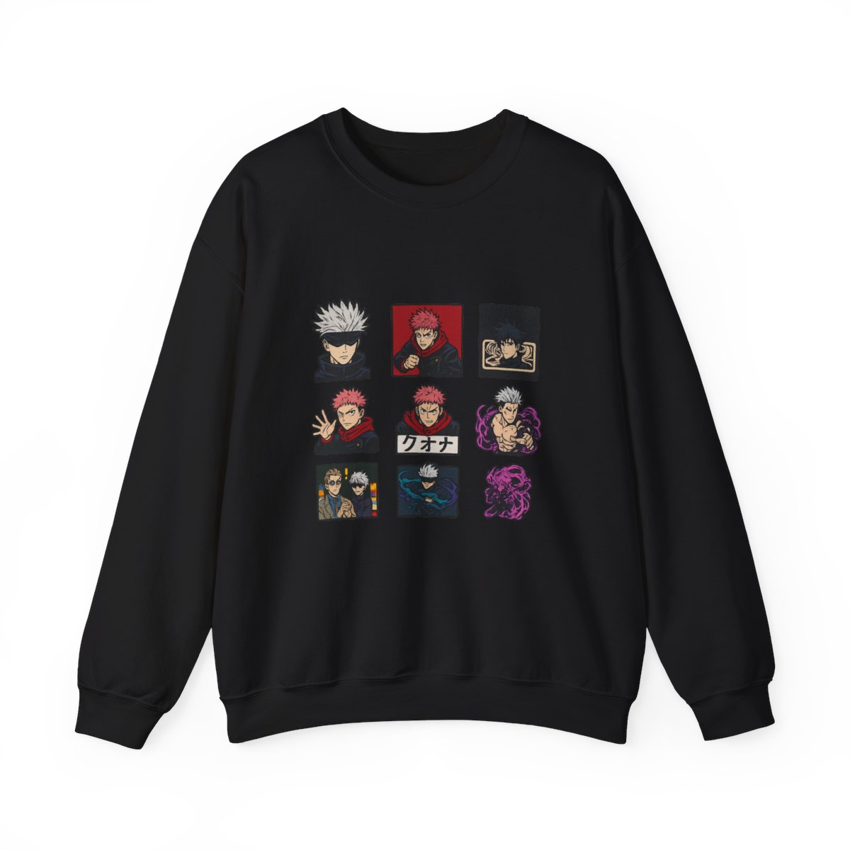Jujutsu Kaisen Embroidered Anime Crewneck Sweatshirt
