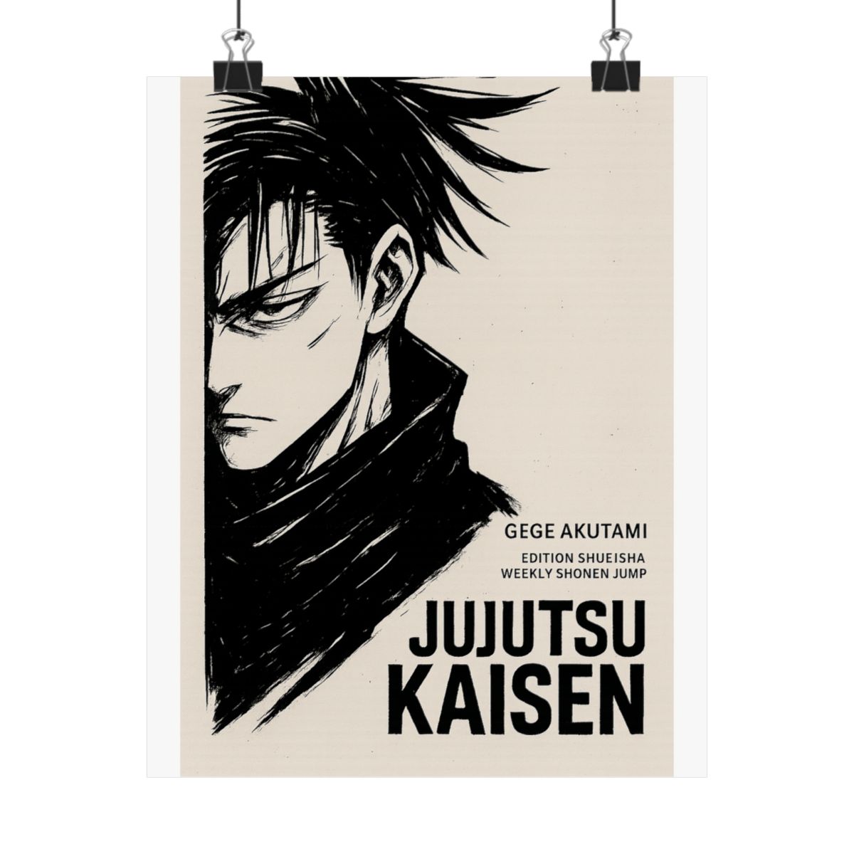 Jujutsu Kaisen Choso Poster | Minimalist Black White Anime Wall Art - alternate angle 4, merchandise
