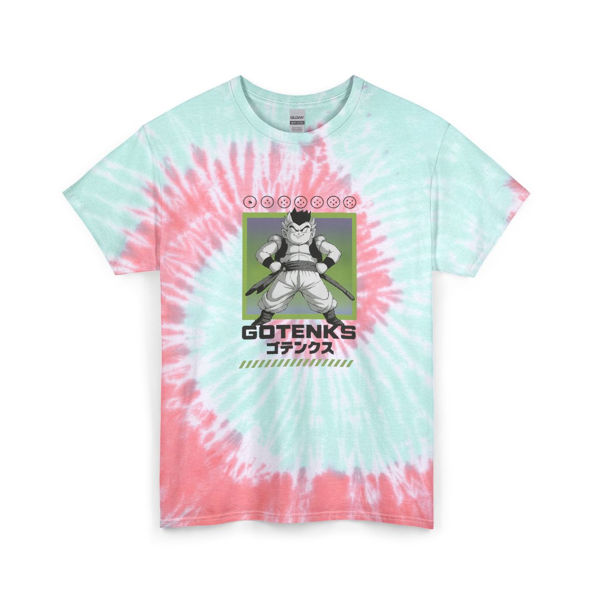 Gotenks Tie Dye Dragon Ball Super T-Shirt - alternate angle 4, merchandise