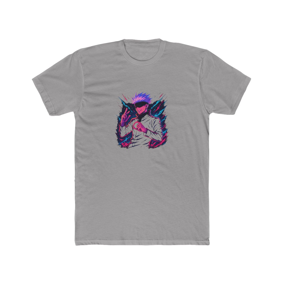 Gojo Satoru Jujutsu Kaisen Neon Anime T Shirt - alternate angle 2, merchandise