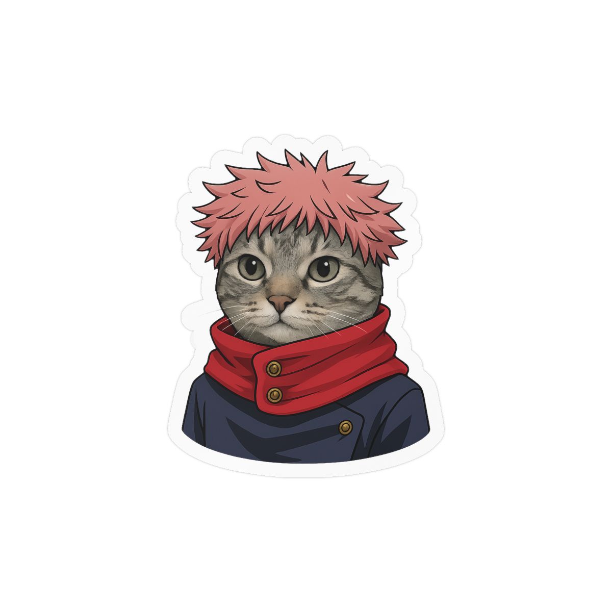 Sukucat Cat Sticker | Adorable Vinyl Decal - alternate angle 3, merchandise