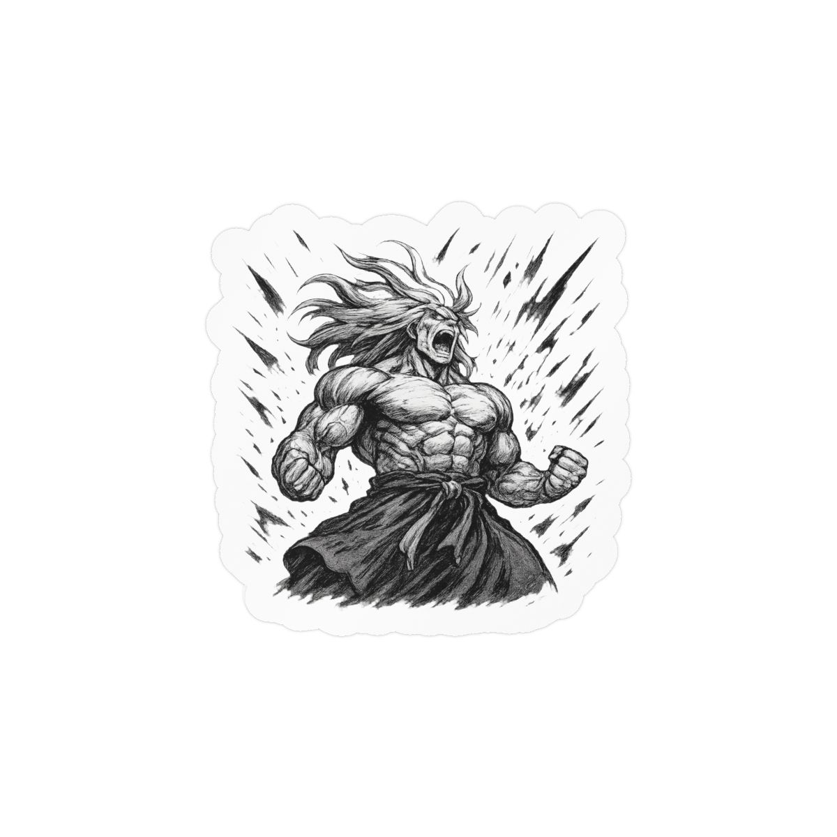 Eight Handled Stickers Sticker | Funny Vinyl Decal - alternate angle 1, merchandise