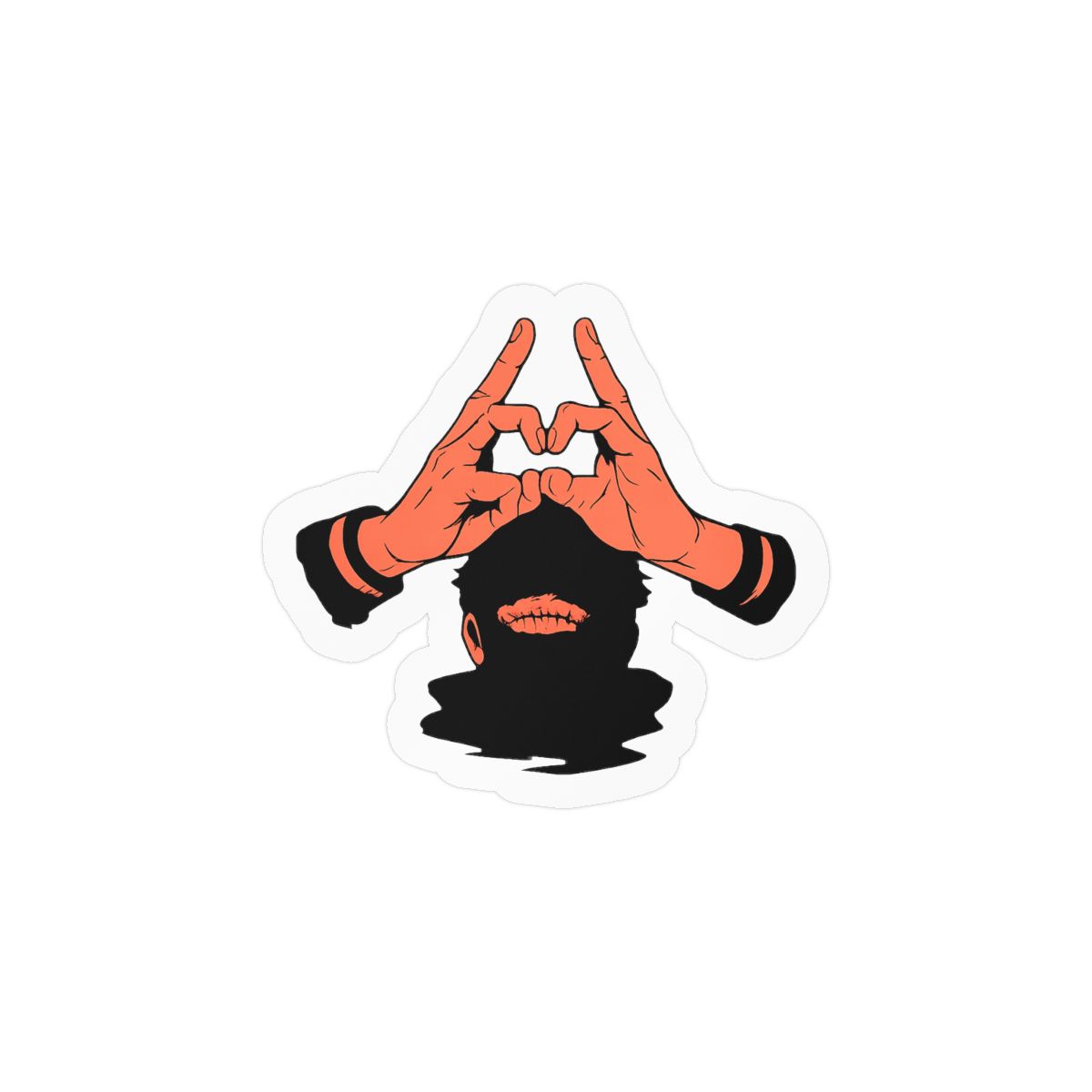 Cute Monster Sticker | Playful Vinyl Decal - alternate angle 1, merchandise