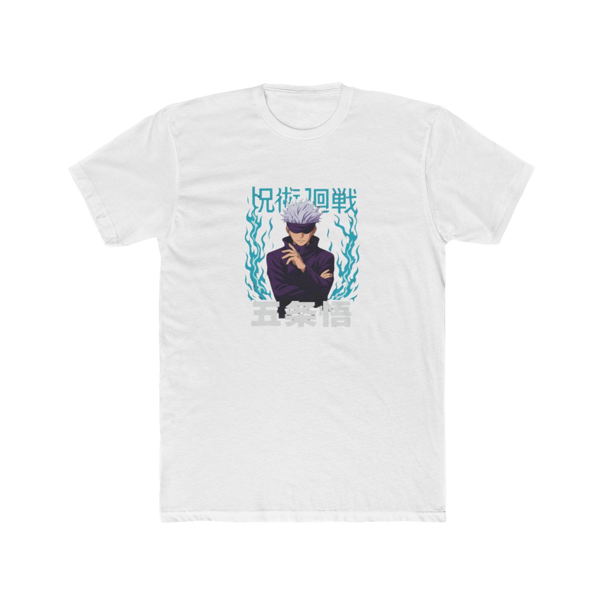 Fiery Purple Anime Character Flames T Shirt