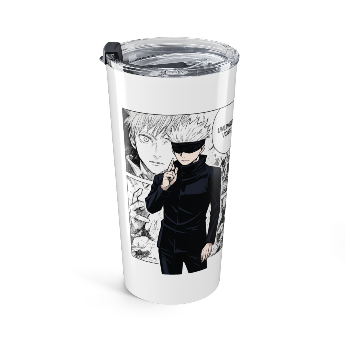 Jujutsu Kaisen Gojo Unlimited Void Clear Straw Tumbler