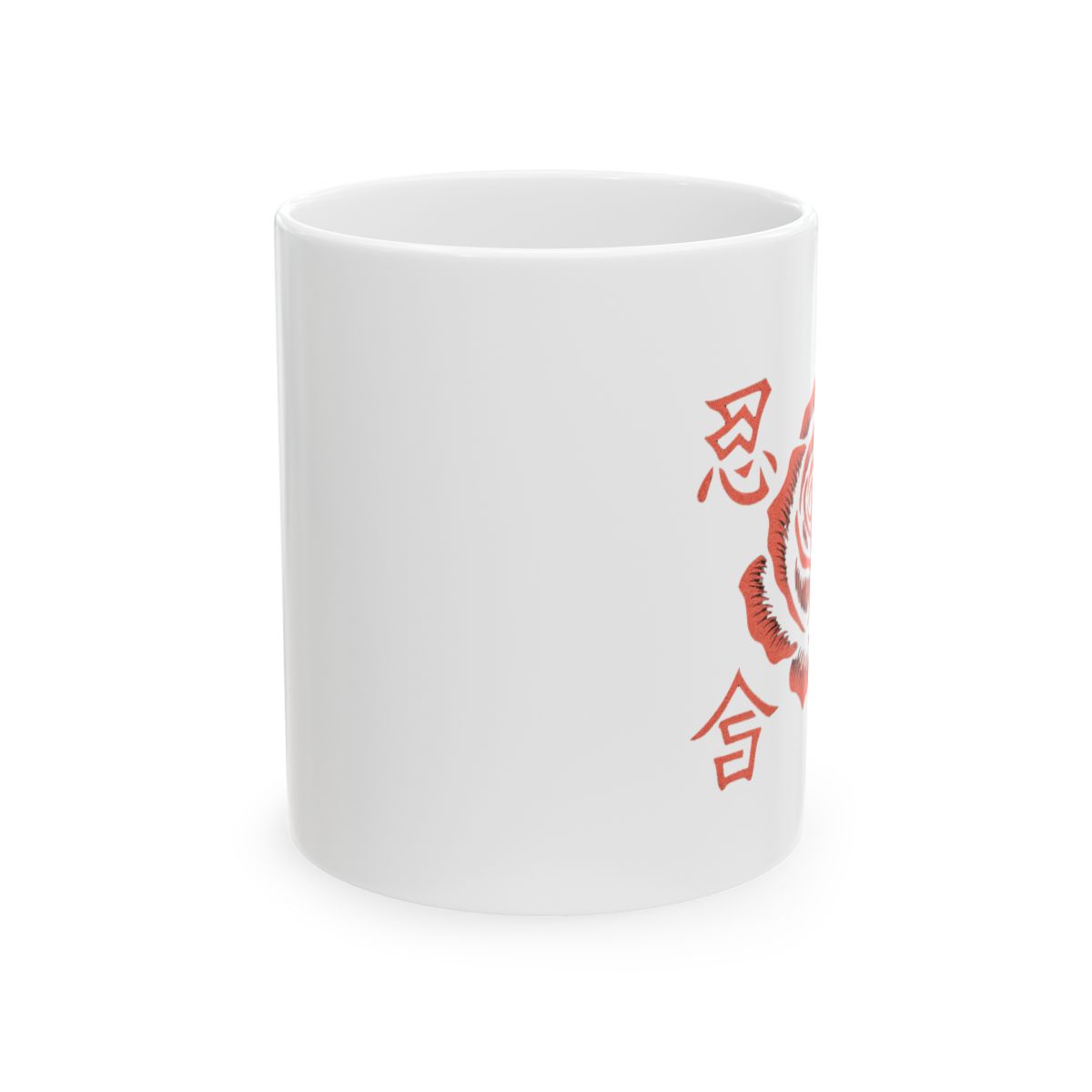 Mugs on Mugs Cascade Mug | Coffee Lover Cup, Meta Humor Mug, Barista Gift - alternate angle 1, merchandise