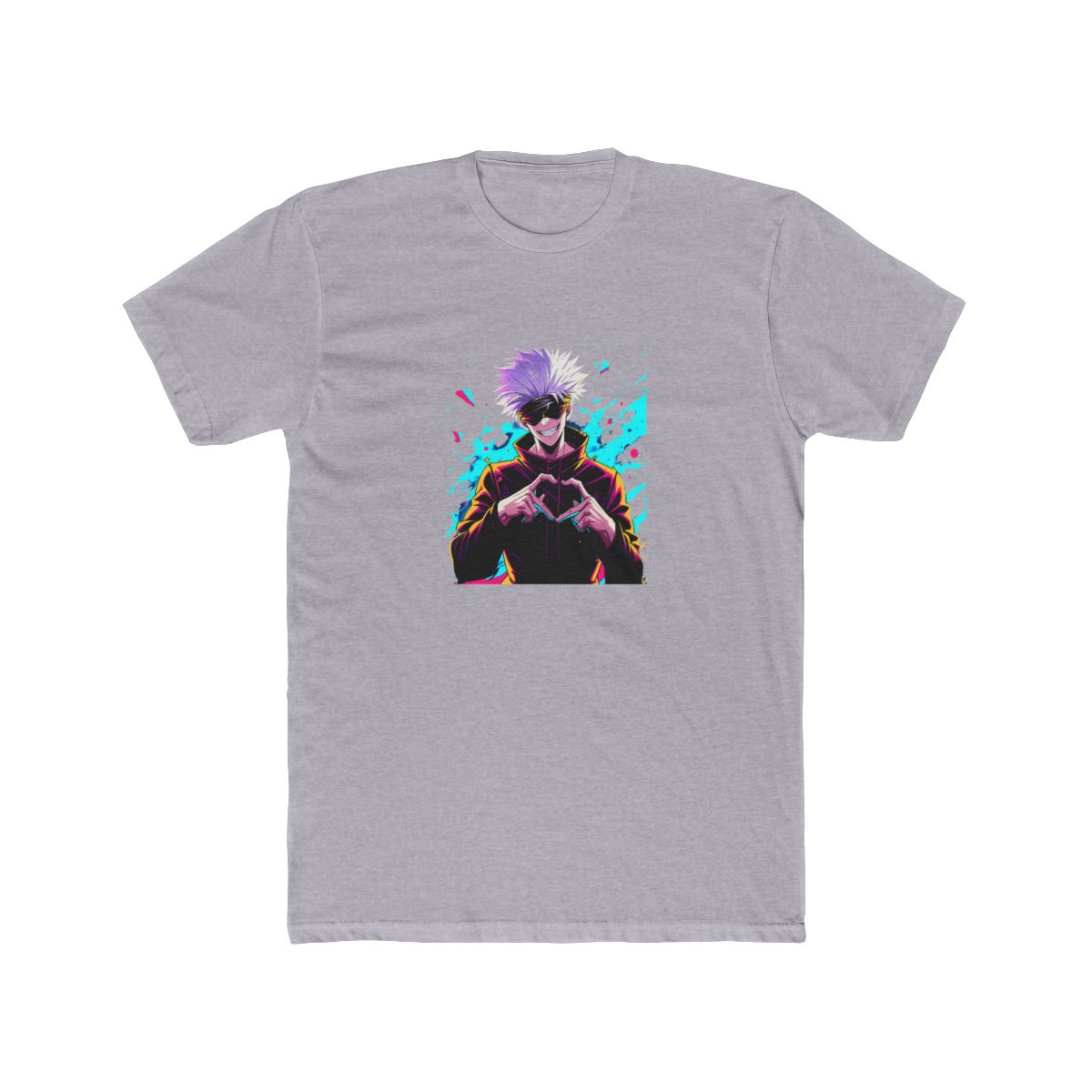 Gojo Satoru Jujutsu Kaisen Heart Hands T Shirt - alternate angle 5, merchandise