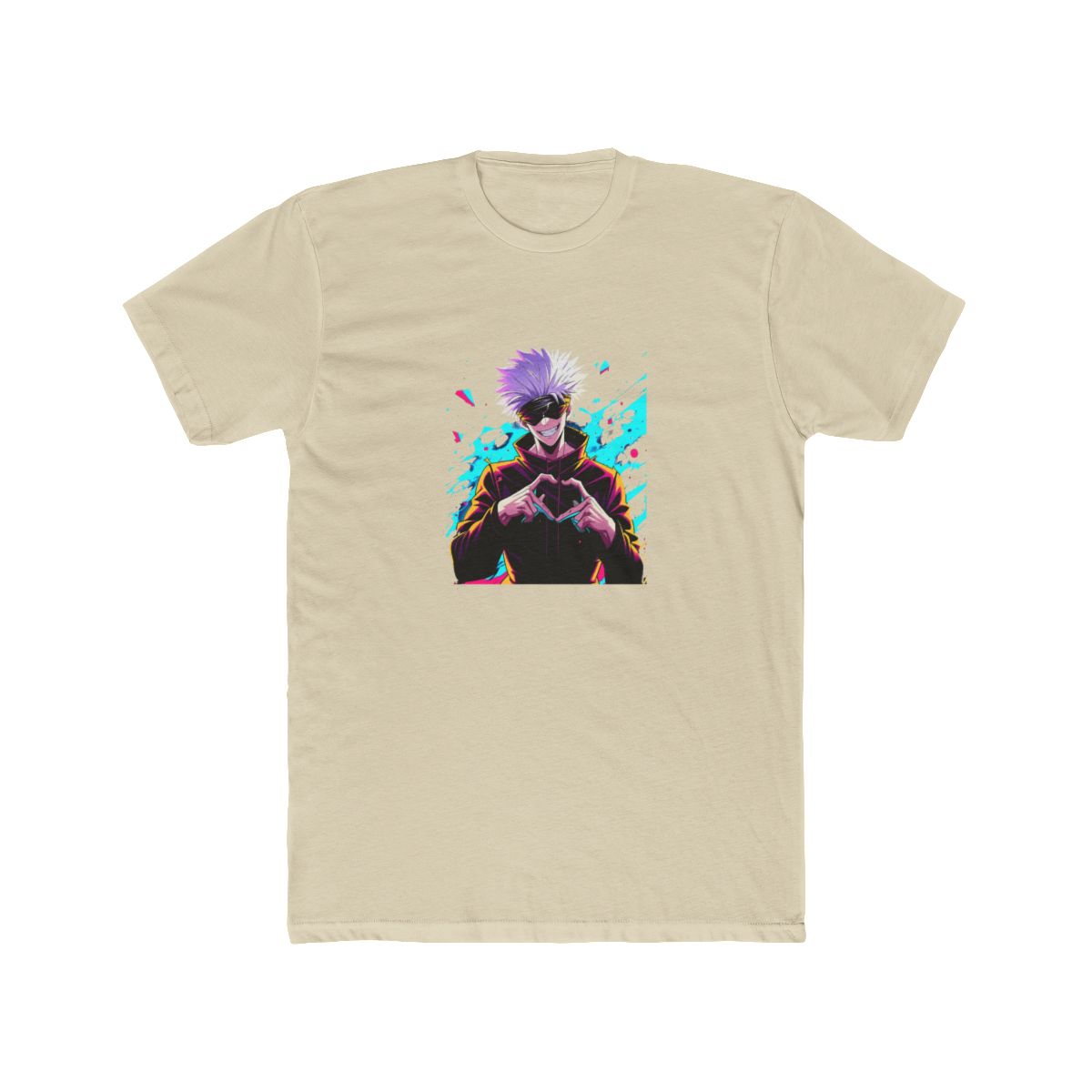 Gojo Satoru Jujutsu Kaisen Heart Hands T Shirt - alternate angle 4, merchandise