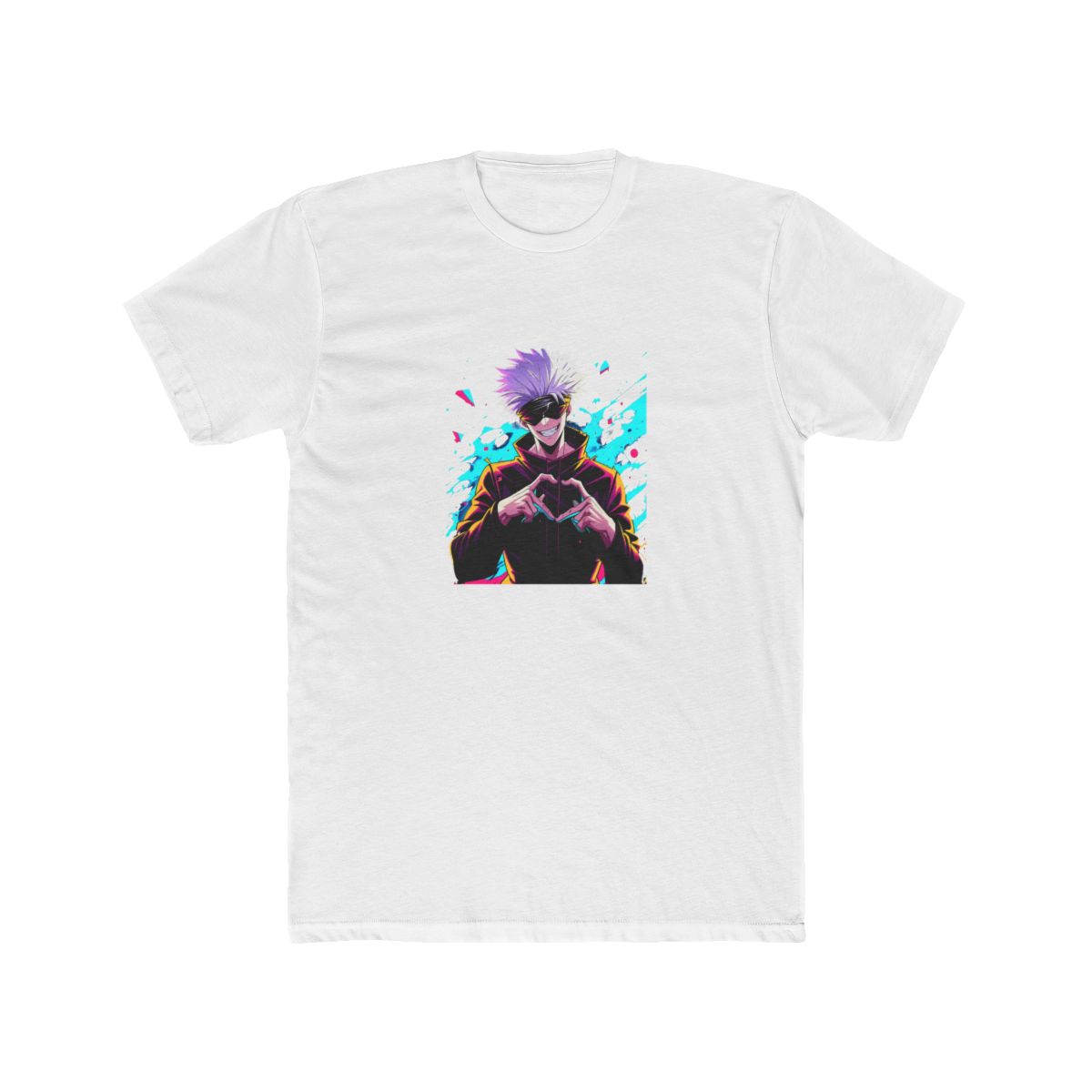 Gojo Satoru Jujutsu Kaisen Heart Hands T Shirt - alternate angle 2, merchandise