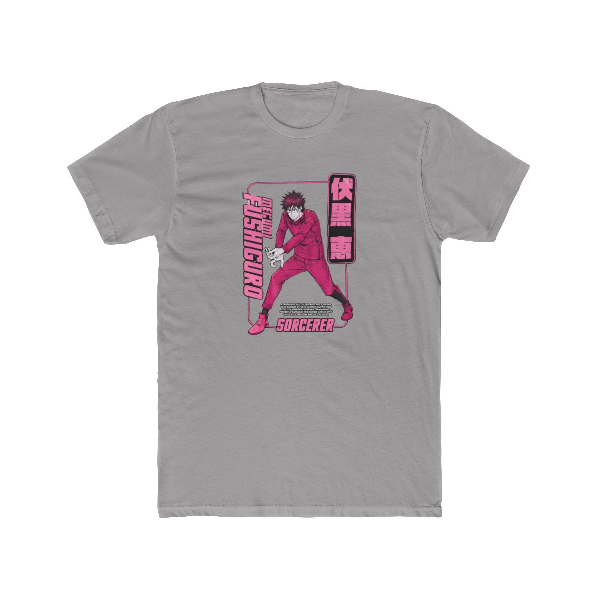 Jujutsu Kaisen Megumi Pink Glitter T Shirt