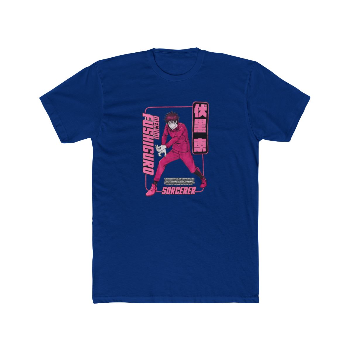 Jujutsu Kaisen Megumi Pink Glitter T Shirt - alternate angle 2, merchandise
