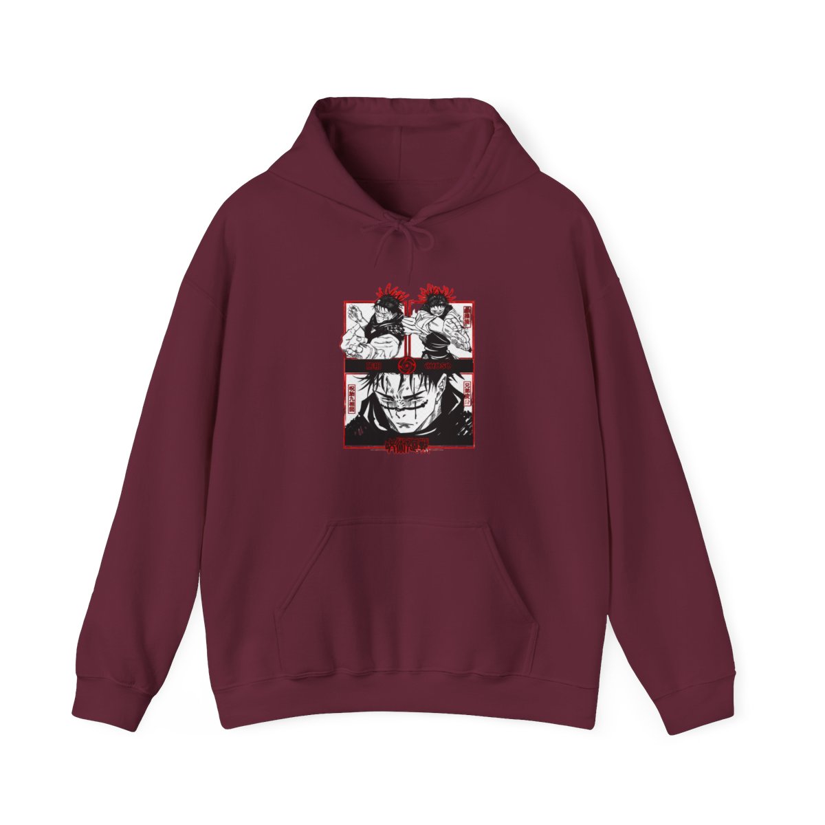 Choso Jujutsu Kaisen Hoodie Red Manga Panel Curse Style - alternate angle 3, merchandise
