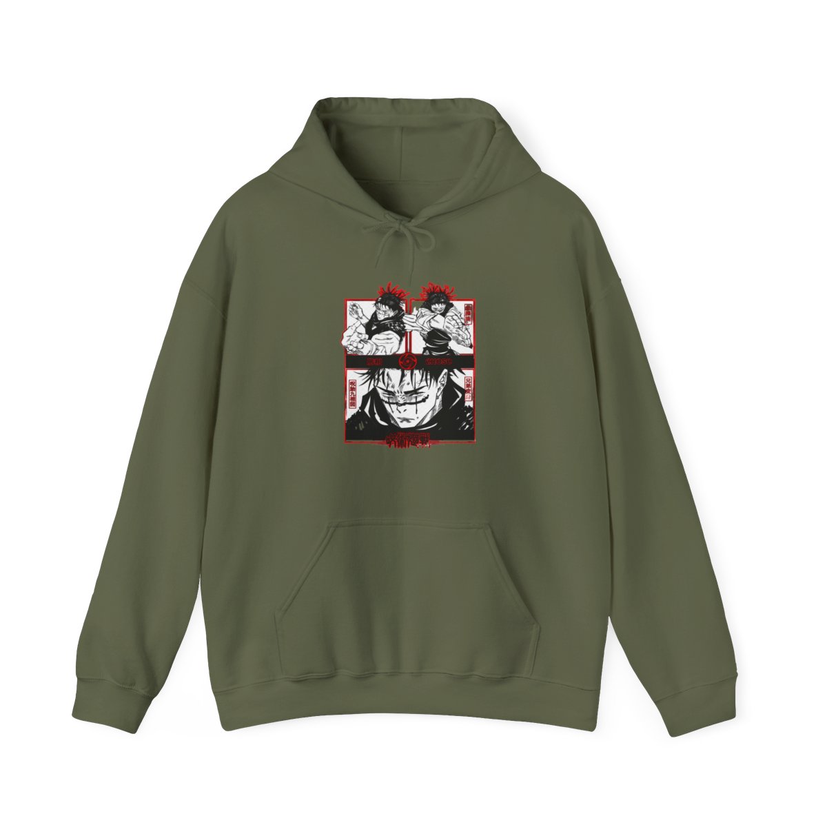 Choso Jujutsu Kaisen Hoodie Red Manga Panel Curse Style - alternate angle 5, merchandise
