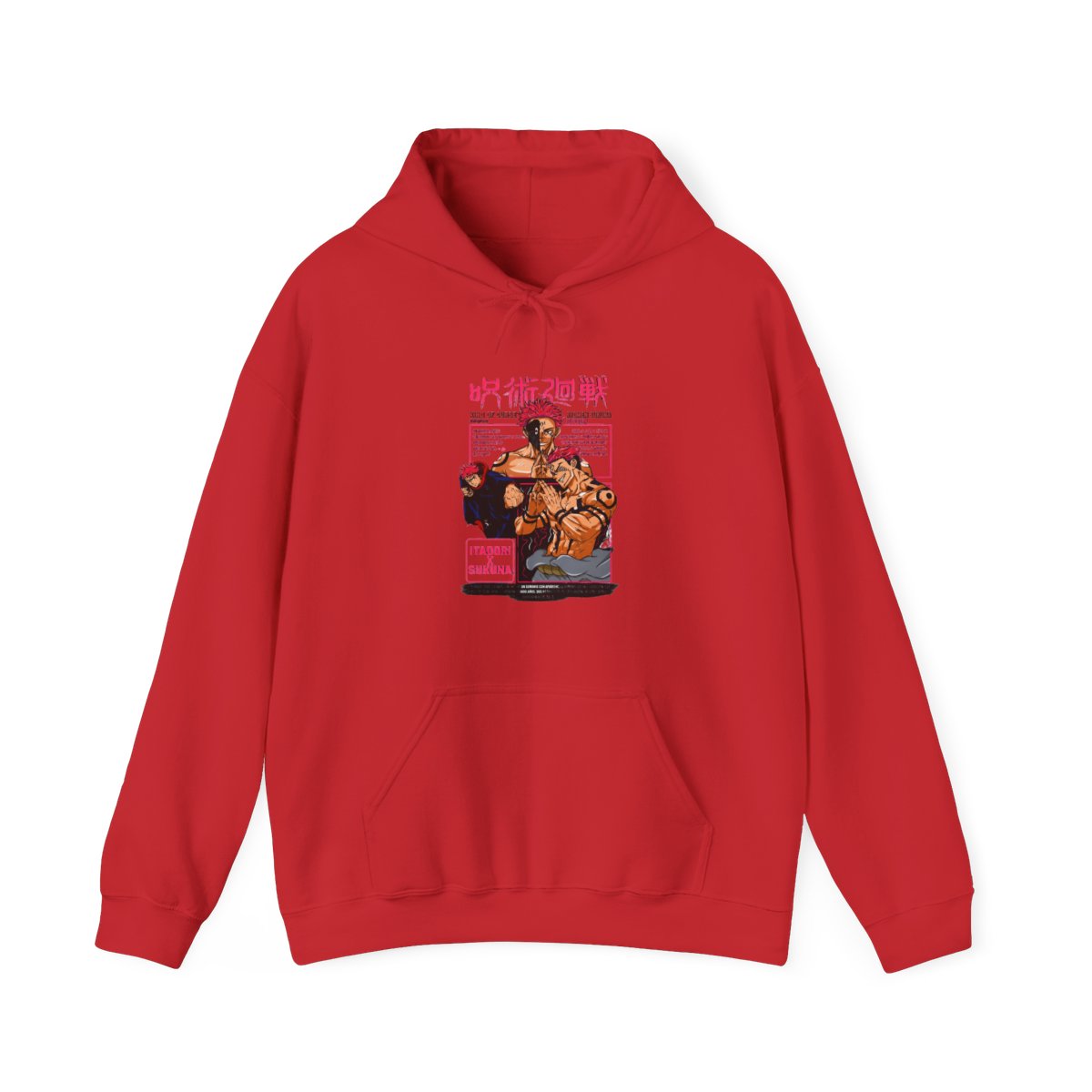 Sukuna Hoodie Jujutsu Kaisen King of Curses - alternate angle 2, merchandise