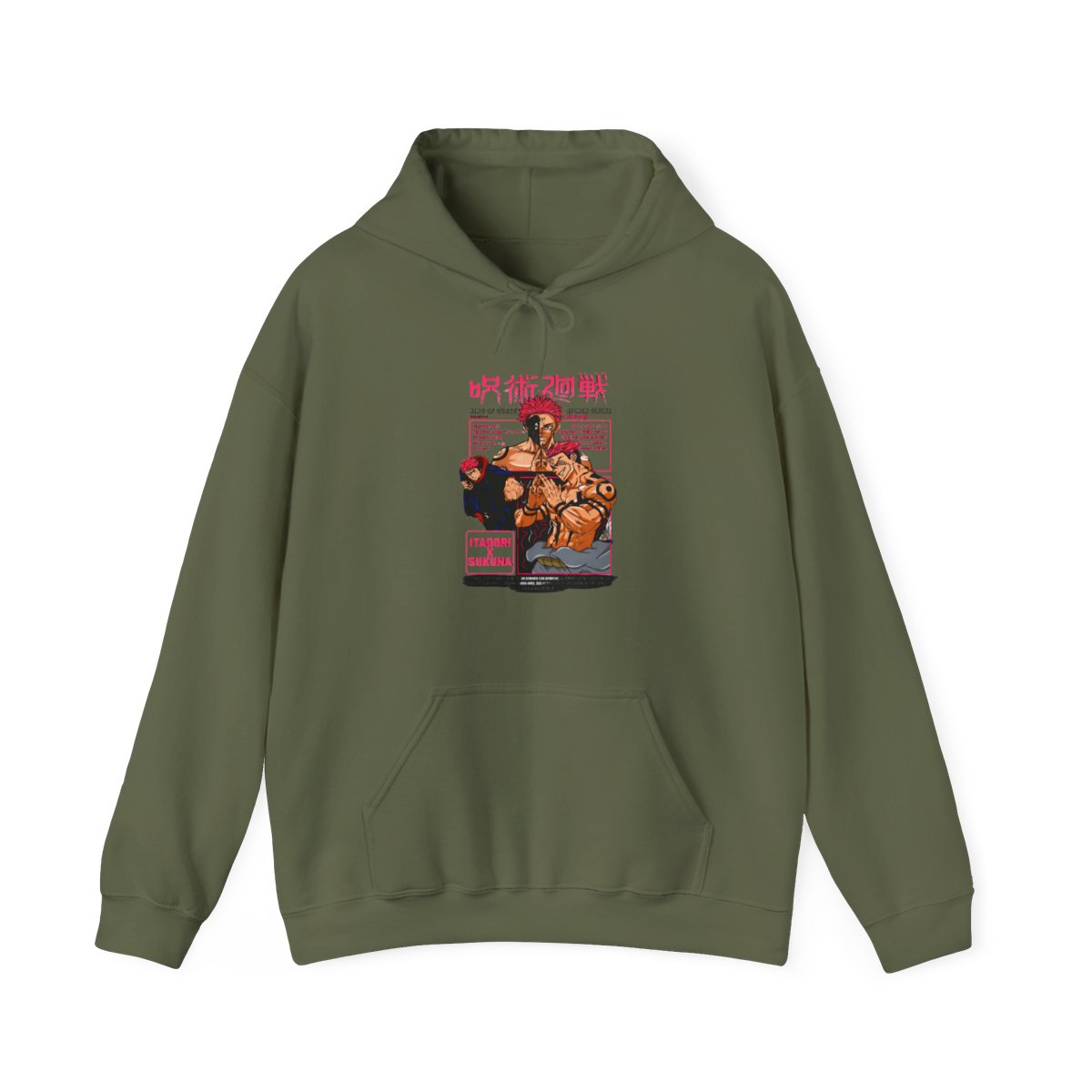 Sukuna Hoodie Jujutsu Kaisen King of Curses - alternate angle 4, merchandise