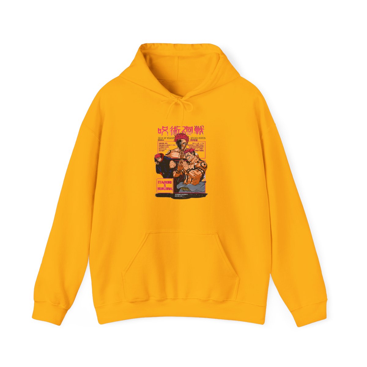 Sukuna Hoodie Jujutsu Kaisen King of Curses - alternate angle 5, merchandise