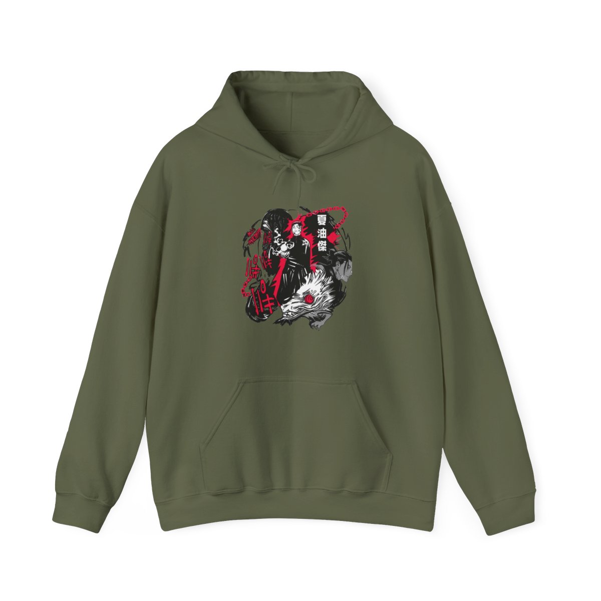 Suguru Geto Red Cursed Energy Jujutsu Kaisen Anime Hoodie - alternate angle 2, merchandise