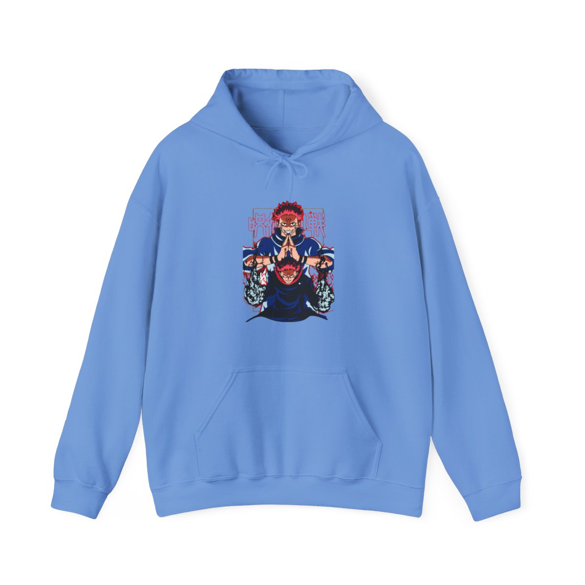 Yuji Itadori Hoodie Jujutsu Kaisen Action Pose - alternate angle 4, merchandise