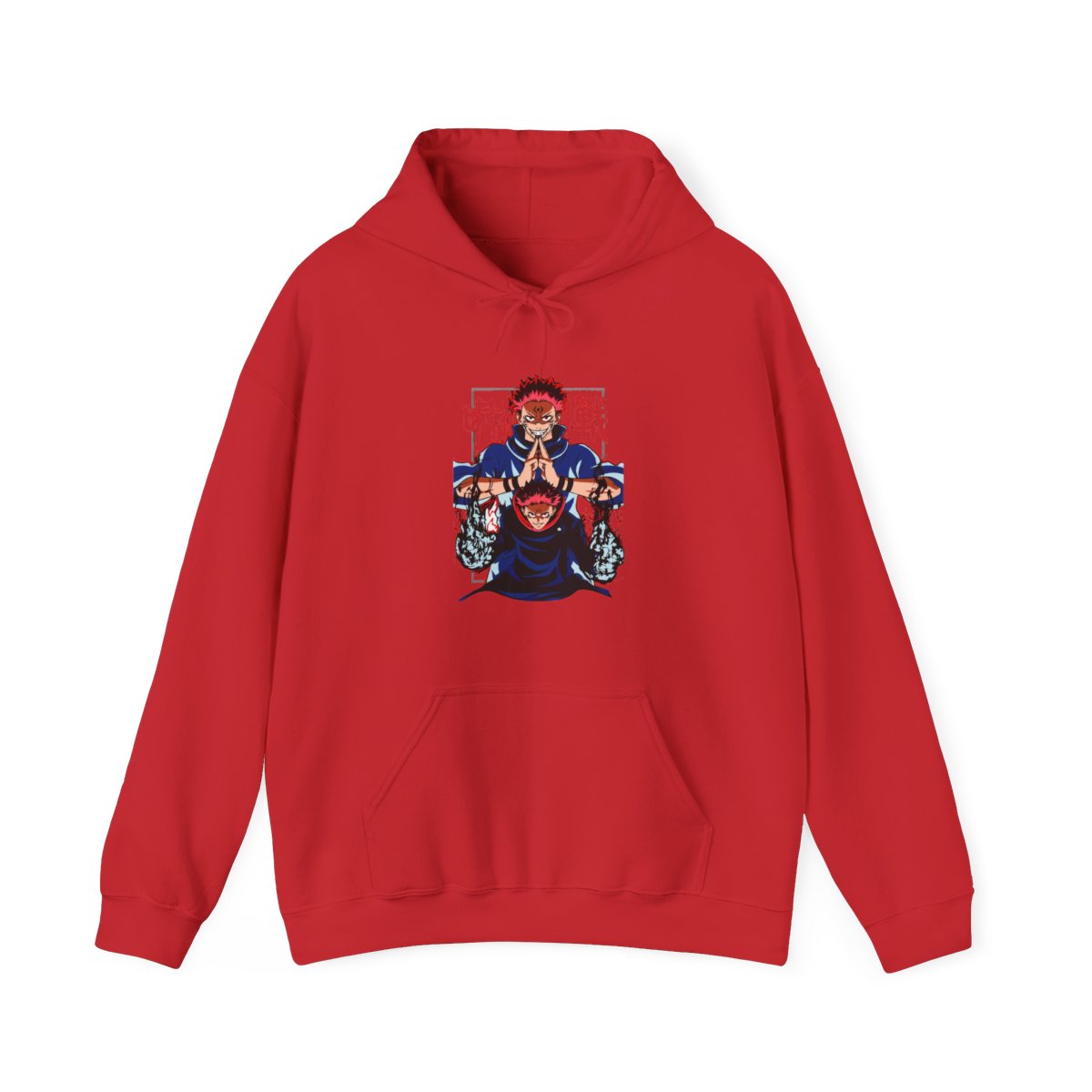 Yuji Itadori Hoodie Jujutsu Kaisen Action Pose - alternate angle 5, merchandise