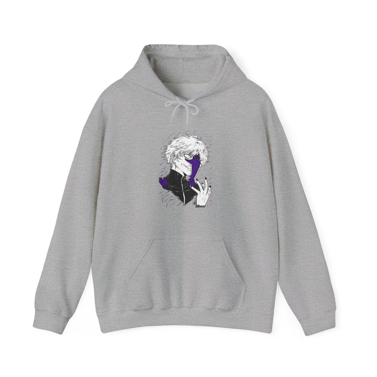 Gojo Satoru Hoodie Jujutsu Kaisen Half Mask Pose